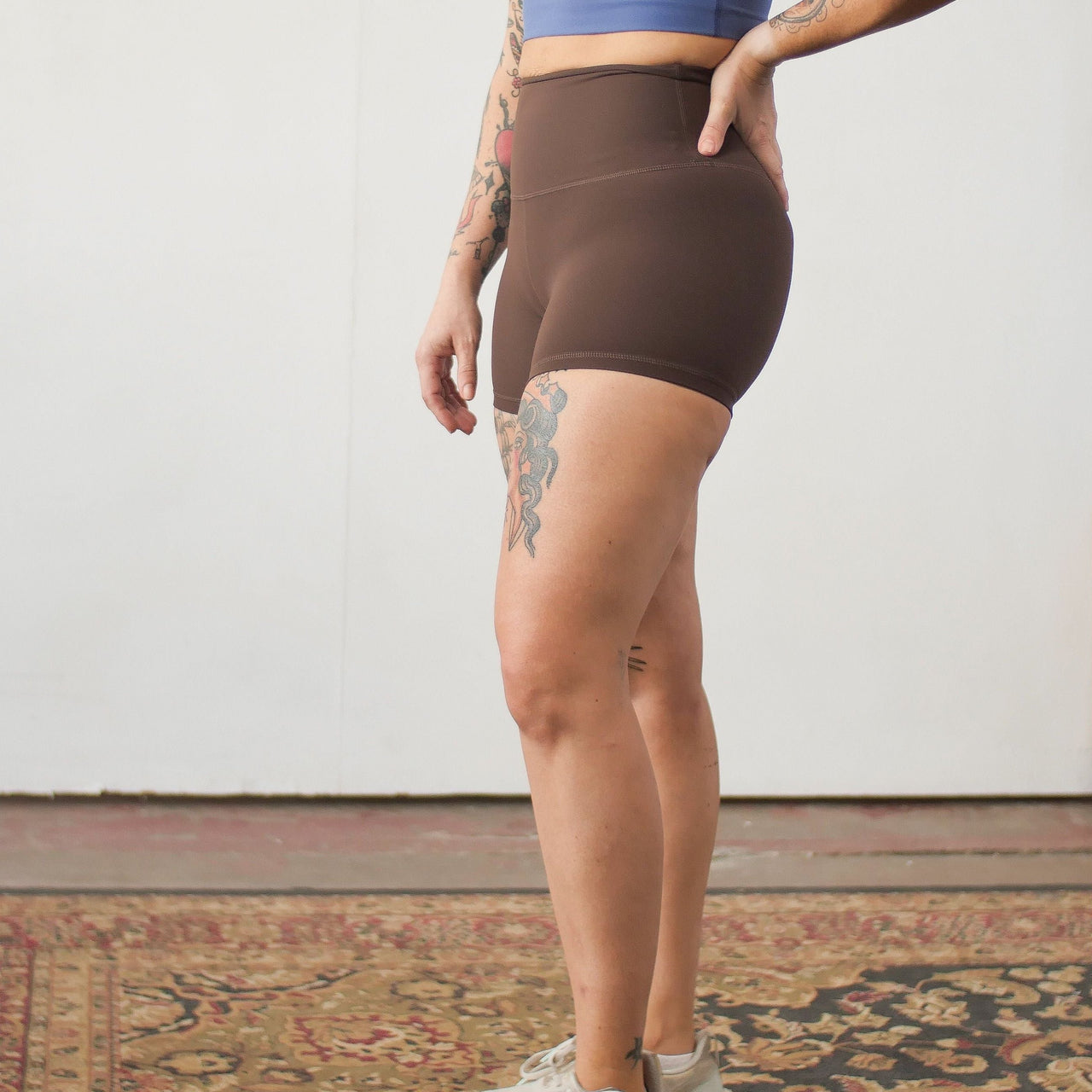 Ella 4in Brown Shorts