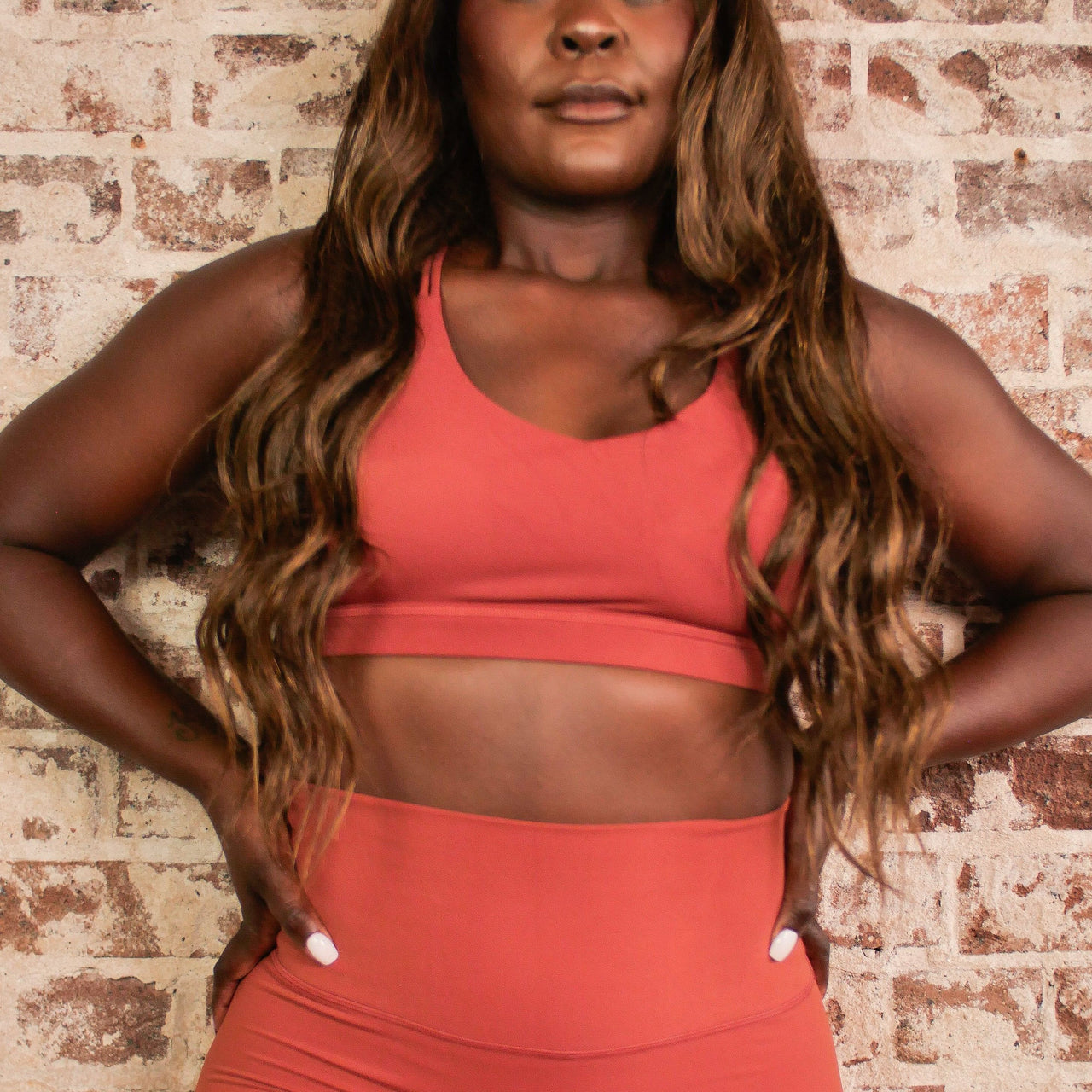 Kris Kross Copper Red Sports Bra