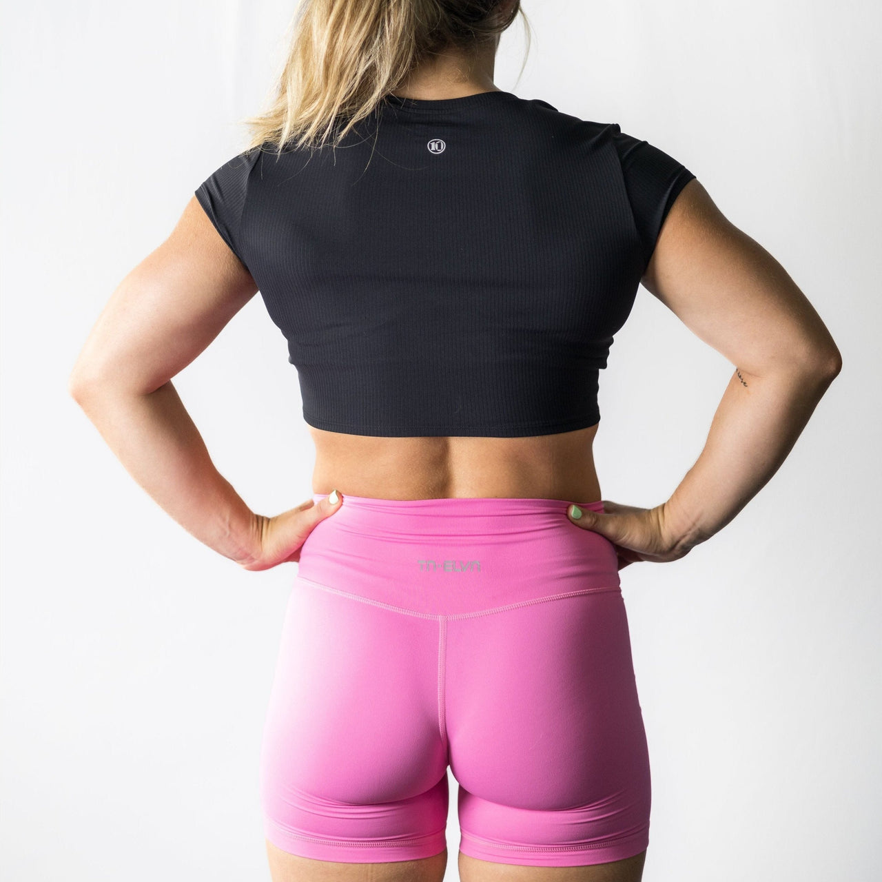 Vital Seamless Ribbed Black Crop Top - TN-ELVN Clothing 