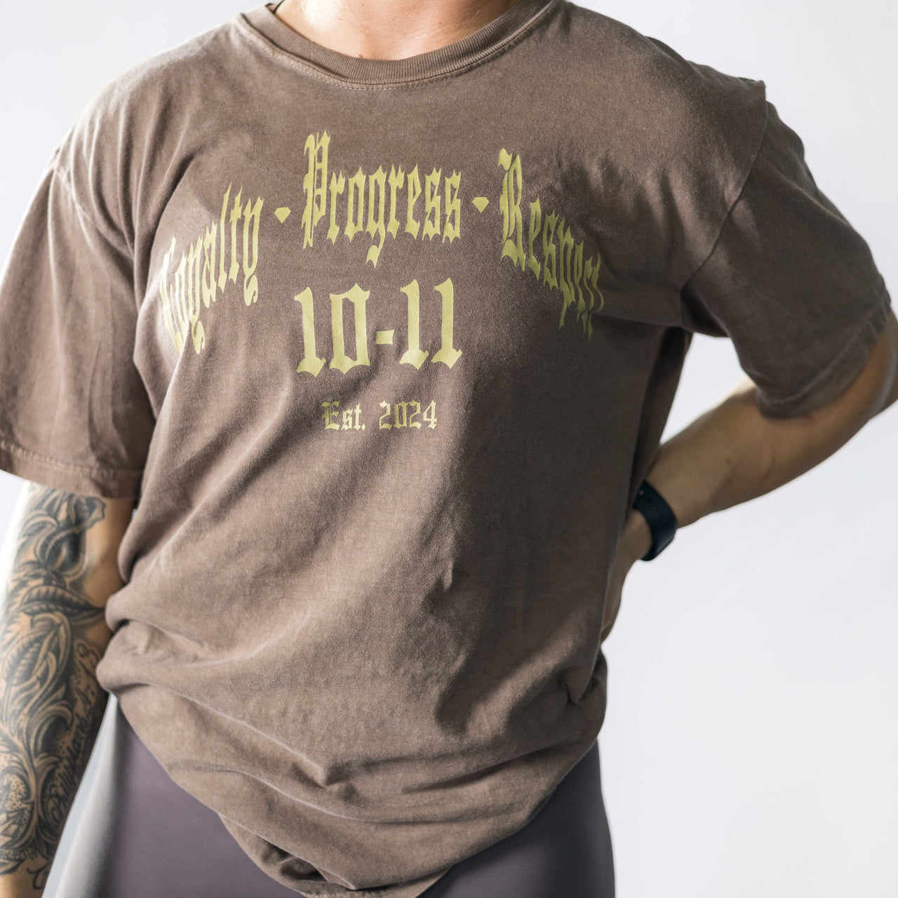 Loyalty Progress Respect Earth Brown Tee - TN-ELVN Clothing 