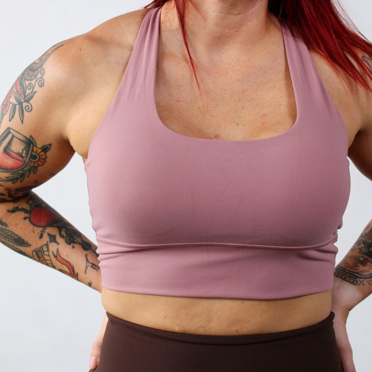 Keep Up Rose Pink Sports Bra