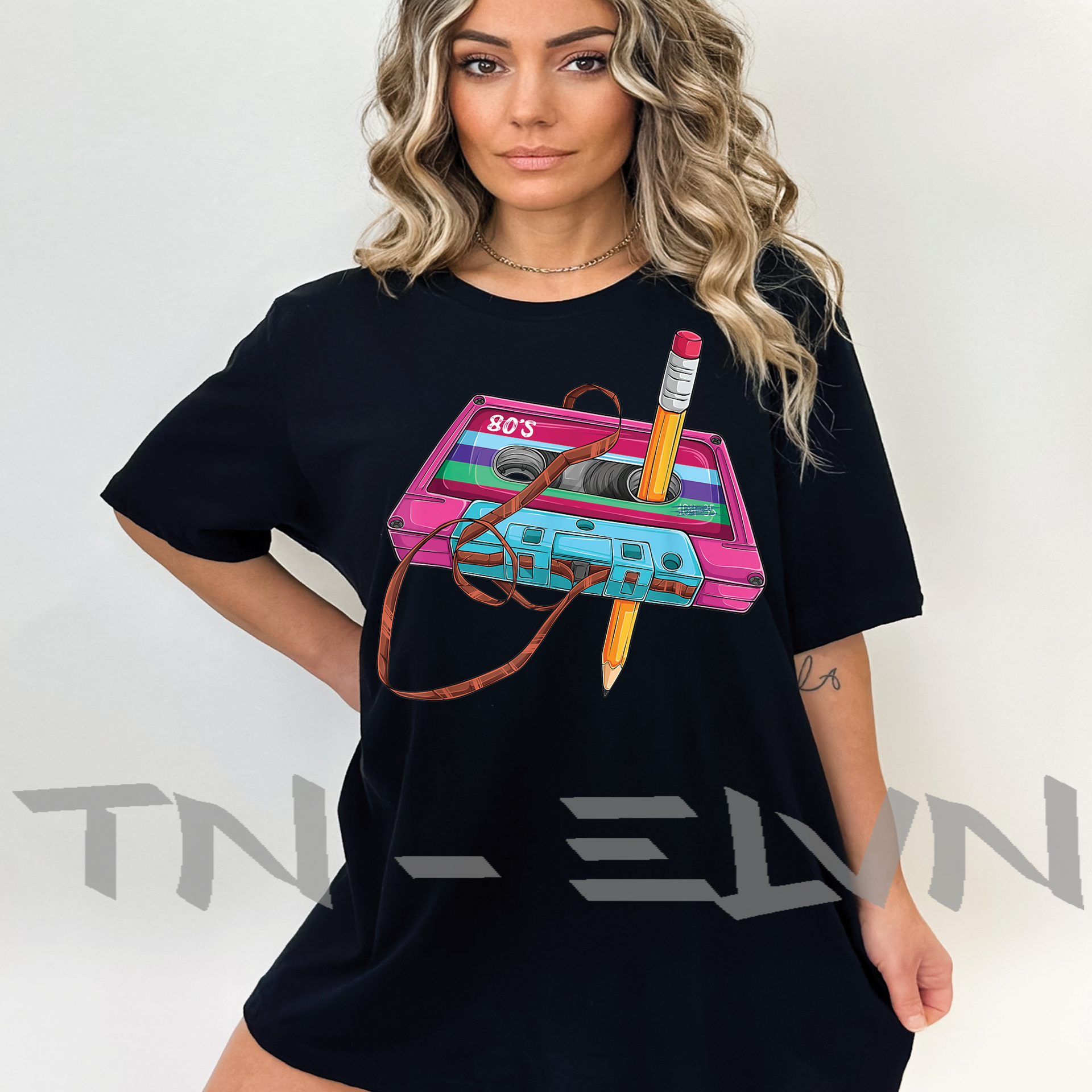 80's Tape Rewind. Bella + Canvas Tee - TN-ELVN Clothing 