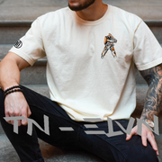 Houston Old English Baseball Astronaut Comfort Colors Tee - TN-ELVN Clothing 