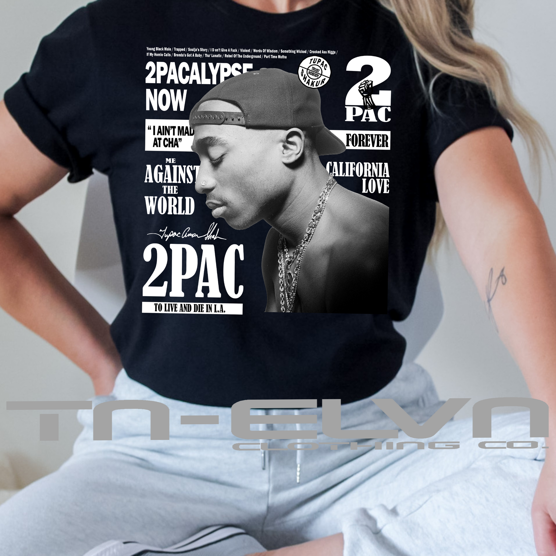 2 Pac I ain't Mad at Cha! Bella + Canvas Tee - TN-ELVN Clothing 