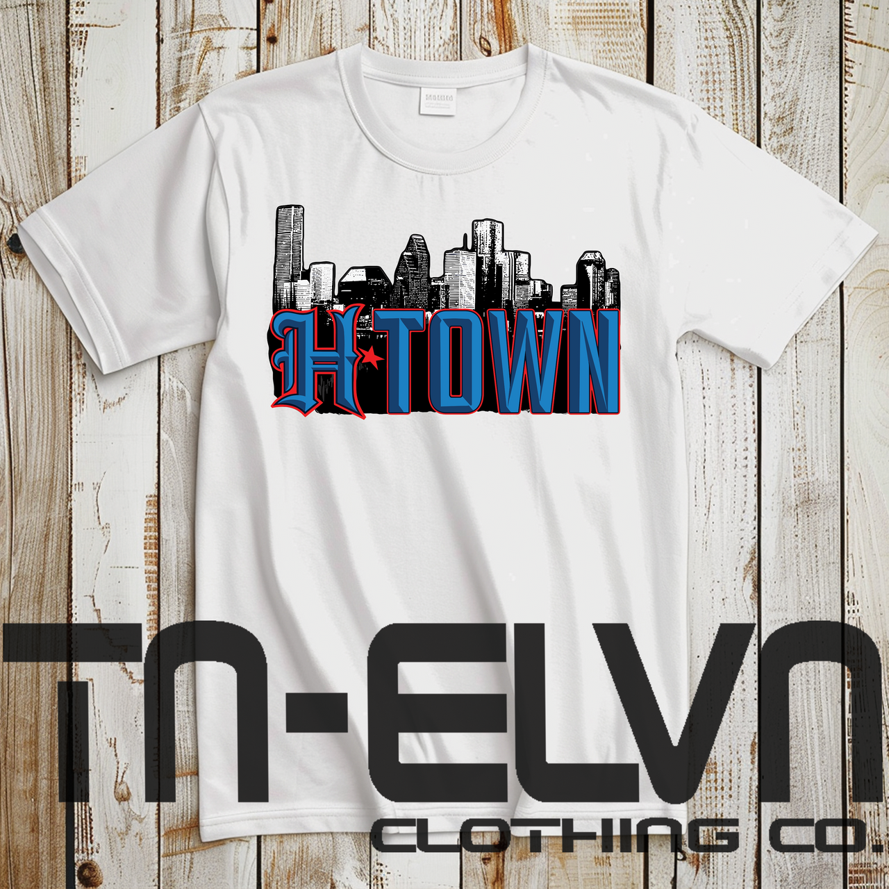 H Town Skyline Comfort Colors Tee